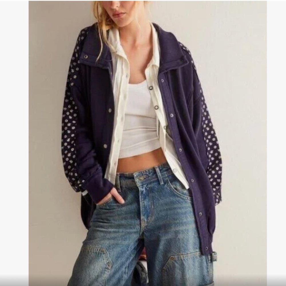 Free People We The Free Heritage Track Jacket NEW